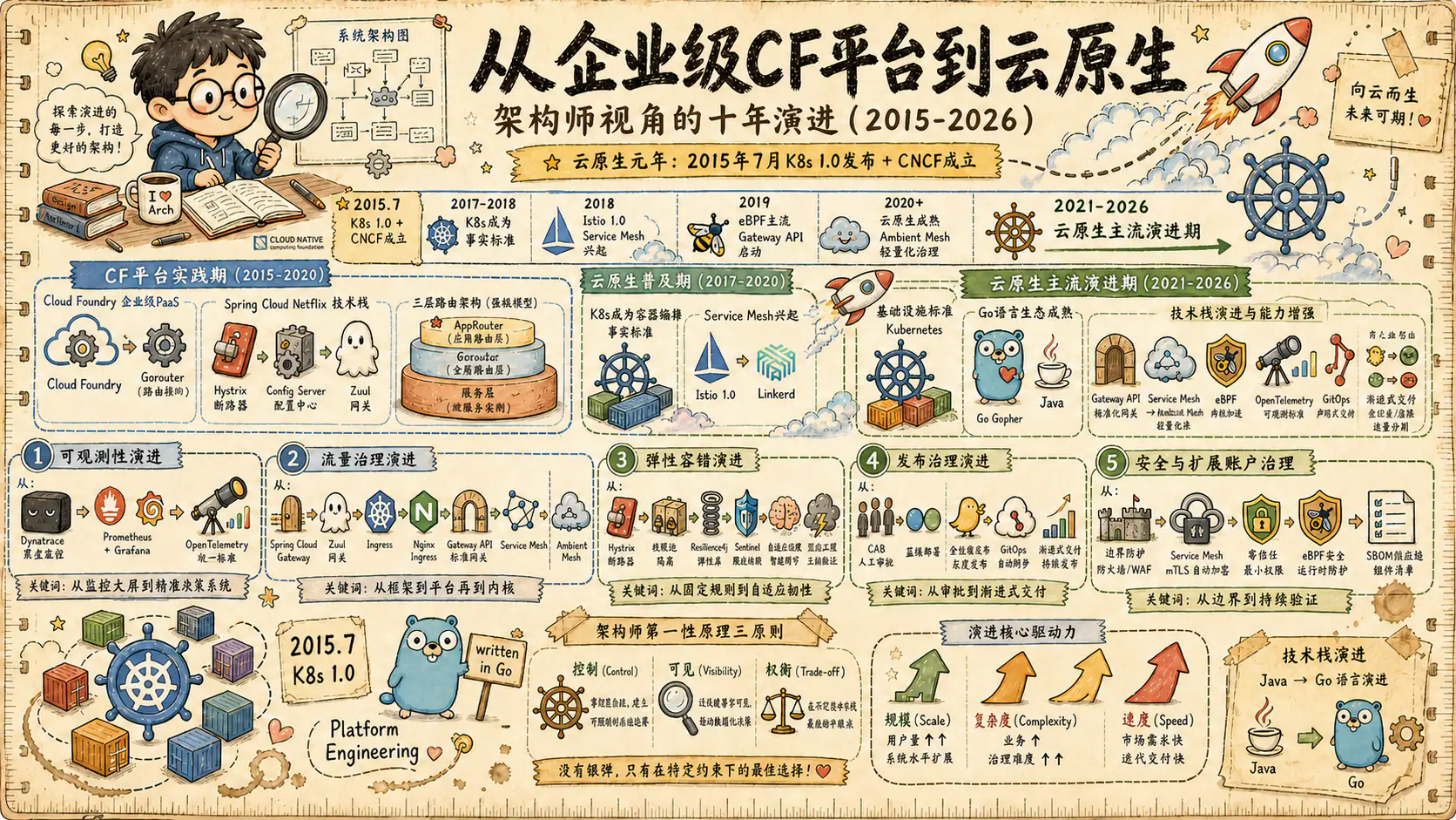 从企业级 CF 平台到云原生：企业级微服务治理的十余年演进 系列封面