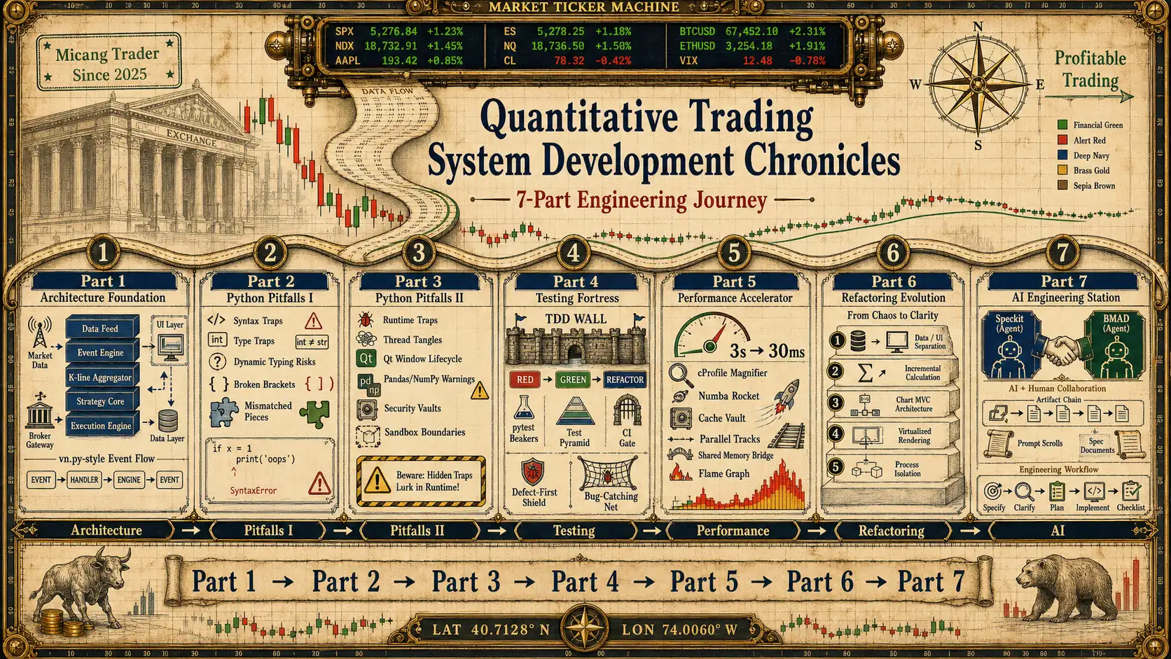 Quantitative trading system development record series cover